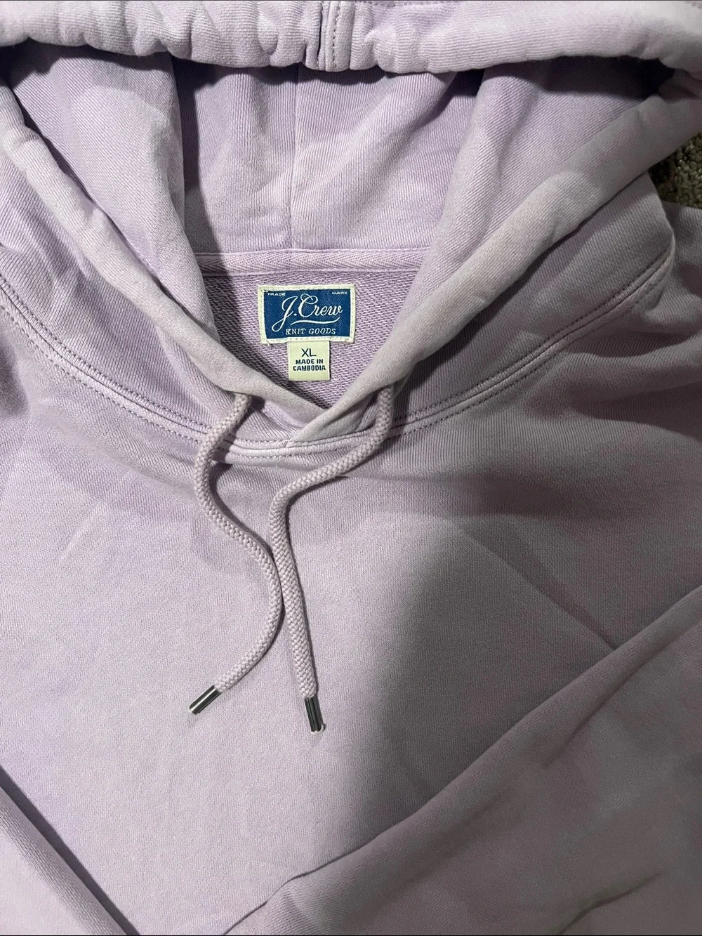 J. Crew Men's Lavender Pullover Hoodie